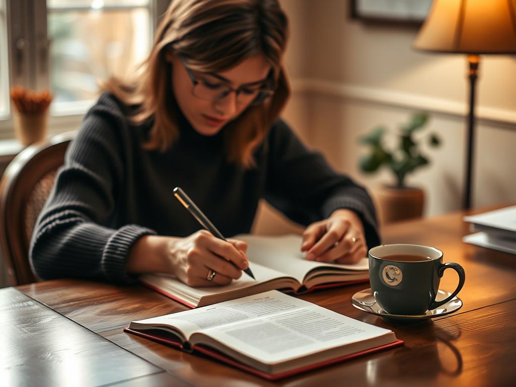 A person journaling about their feelings, representing self-awareness practice