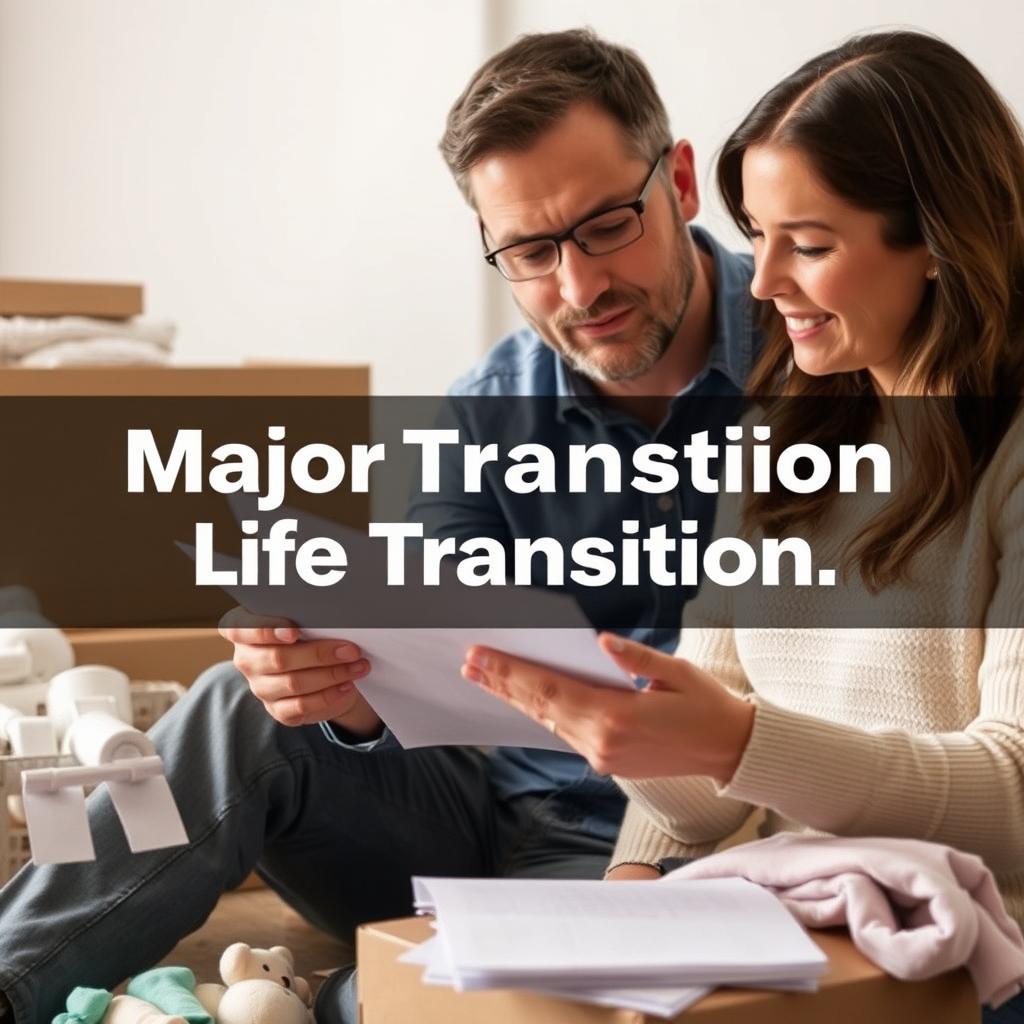 Couple discussing major life change