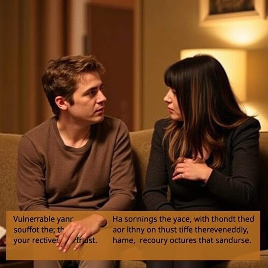 Couple working through trust issues