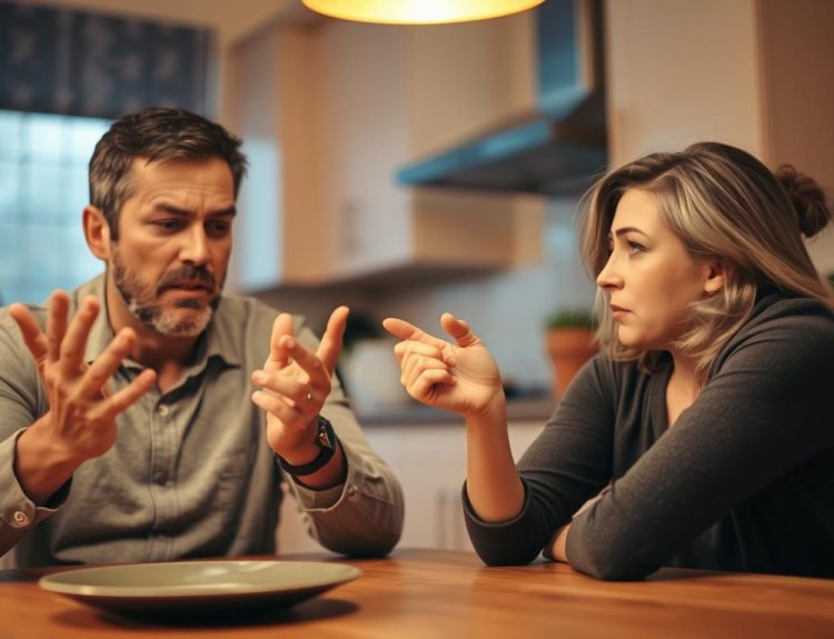 How do you act if you disagree with your spouse?
