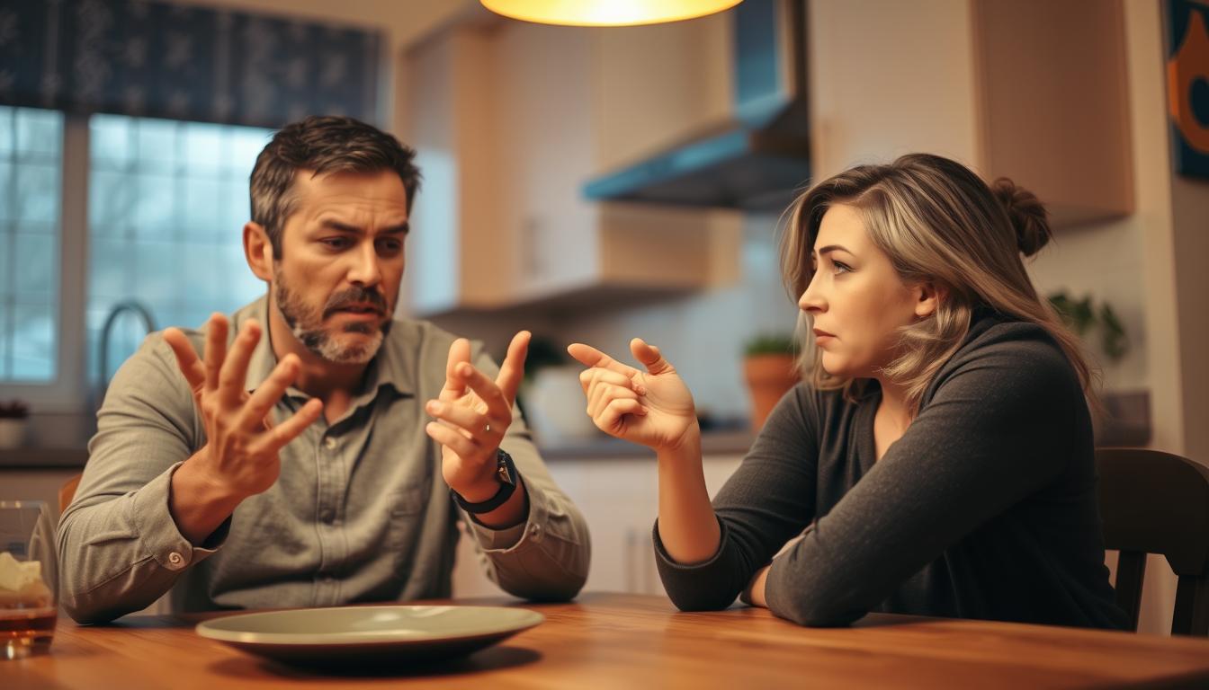 How do you act if you disagree with your spouse?